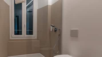 Dusche, Haartrockner, Bidet, Handtücher