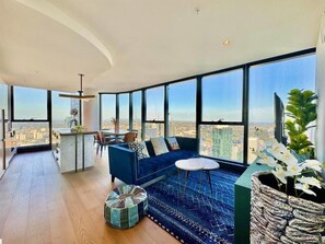Living area - Sky High 3 Beds Apartment (Melbourne)