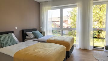 Căn hộ Deluxe, 2 giường đơn, ban công | Truy cập Internet không dây miễn phí