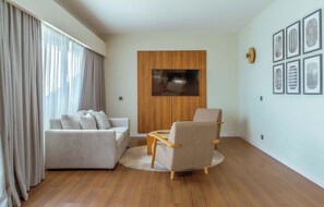 Appartement Familial, vue plage | Coin séjour