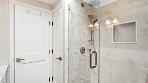 Shower, hair dryer, towels - Tranquil Remsenburg Home, Private Heated Pool, An Inviting Escape for... (Remsenburg)