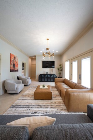 Living area - Château St. Cyr - Luxury Estate for Large Groups - Sleeps 38 (Montgomery)