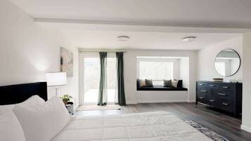 4 bedrooms, iron/ironing board, travel crib, WiFi