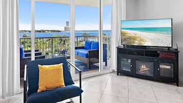 Apartment, 1 King-Bett und Schlafsofa (Destin West Bayside Sandpiper #505) | Wohnbereich