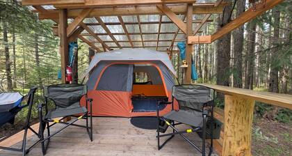 A beautiful pet friendly-off leash Glamping Camp
