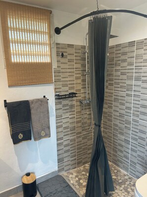 Hair dryer, towels, toilet paper - Bungalow in the heart of nature  (Deshaies)
