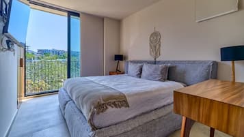 Apartament Comfort, balcó, vistes a la platja | Planxa i posts de planxar i wifi gratuïta