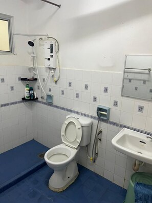 Dutxa, bidet, tovalloles i sabó 