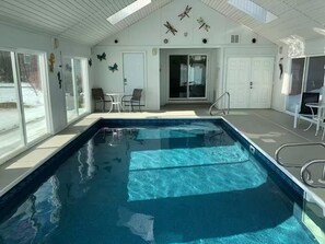 Piscine couverte, piscine chauffée