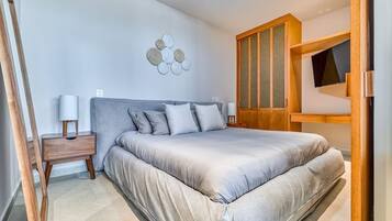 Condo Confort, 1 cama King size y sofá cama, balcón, vista a la playa | Wifi gratis