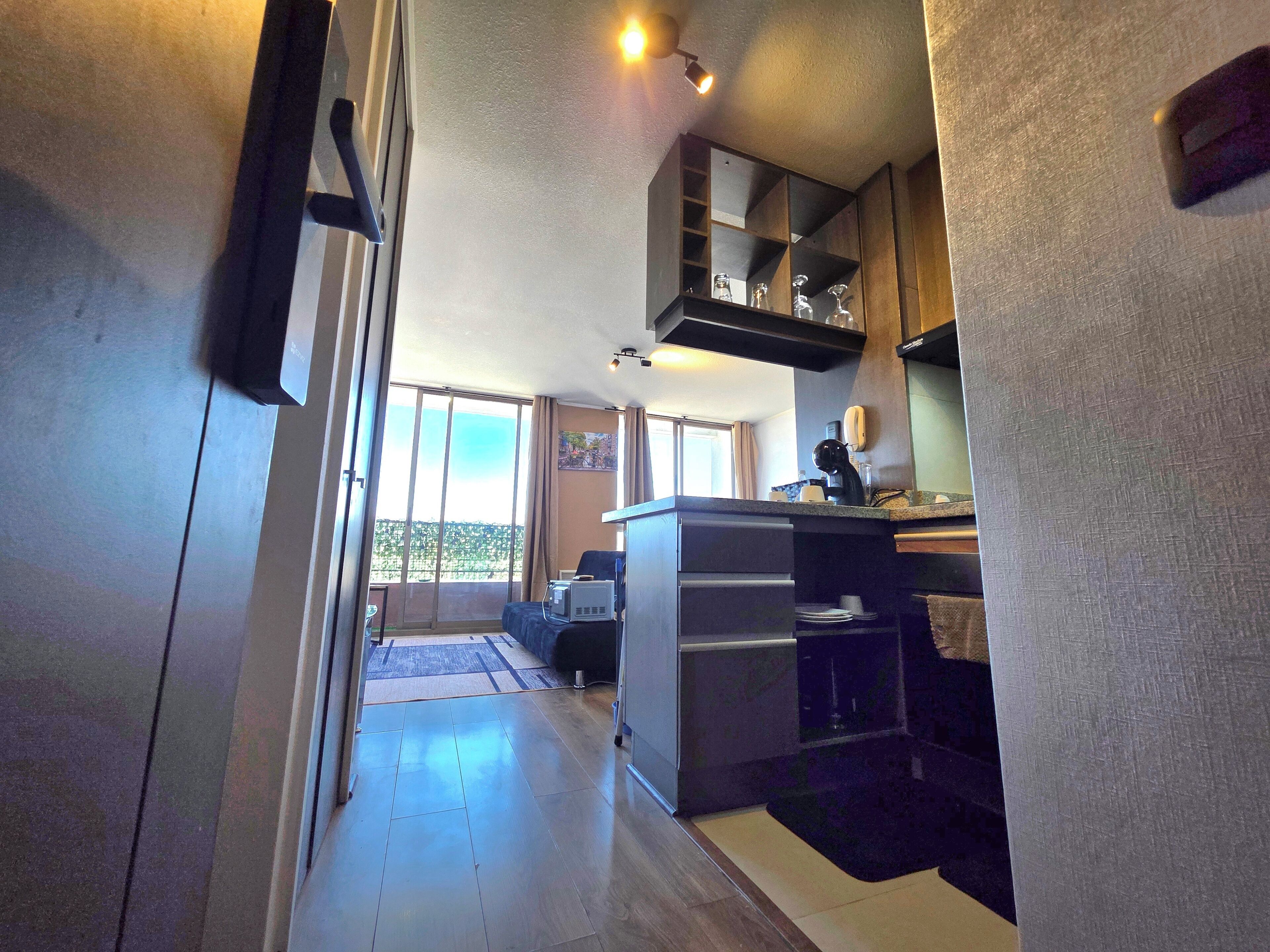Apartamento executivo, sacada, vista para a montanha | Parte interna