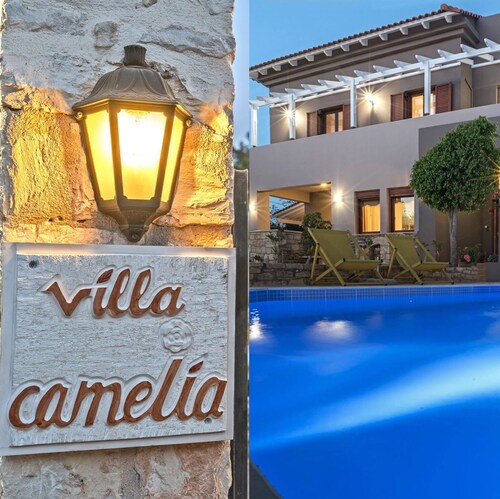 Beautiful 4-bedroom resort with private swimming pool in charming Réthymno Crete
