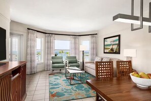 Living area - Fantastic 1-bedroom hotel with AC in charming Aruba Noord (Noord)
