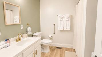 Towels, soap, toilet paper