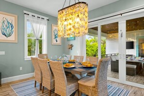 Dining - Grand Island Retreat: Private Heated Pool | Games (Anna Maria)