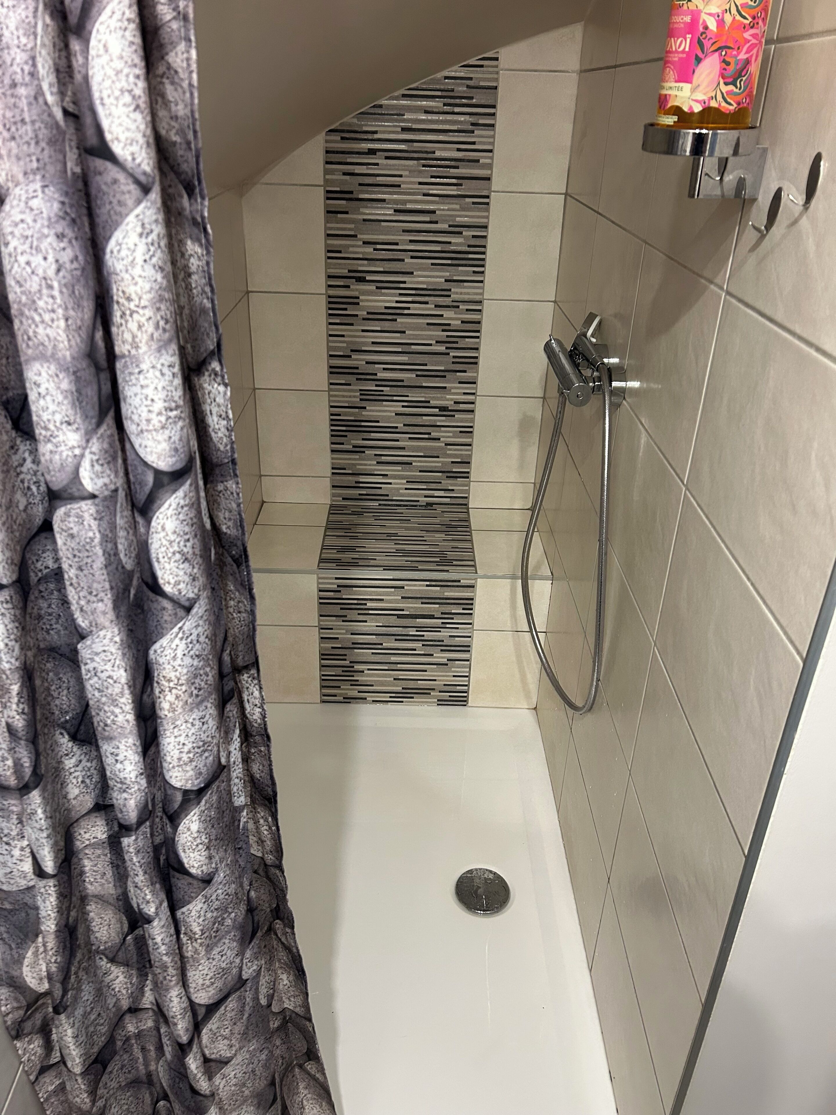 Dusche, Handtücher, Seife, Toilettenpapier