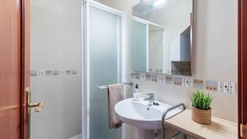 Ducha, secador de pelo, toallas