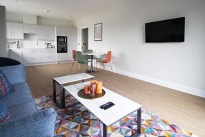 Deluxe Apartment, 2 Bedrooms, Balcony, City View | Living area - The Maltings  (Portlaoise)