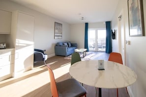 Deluxe Apartment, 1 Bedroom, Balcony, City View | Living area | TV - The Maltings (Portlaoise)