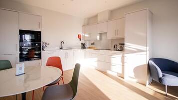 Deluxe Apartment, 1 Bedroom, Balcony, City View | Private kitchen