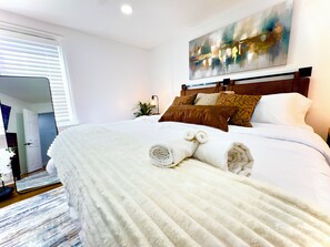 5 dormitorios, tabla de planchar con plancha, Internet y ropa de cama