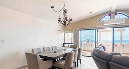 Beachfront Rosarito Home • Ocean Views & Rooftop BBQ Deck • Sleeps 6