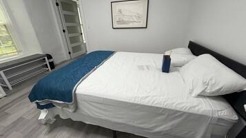 Standard Double Room, 1 Queen Bed, Courtyard View (Room 12) | Desk, laptop workspace, WiFi (free), bed sheets