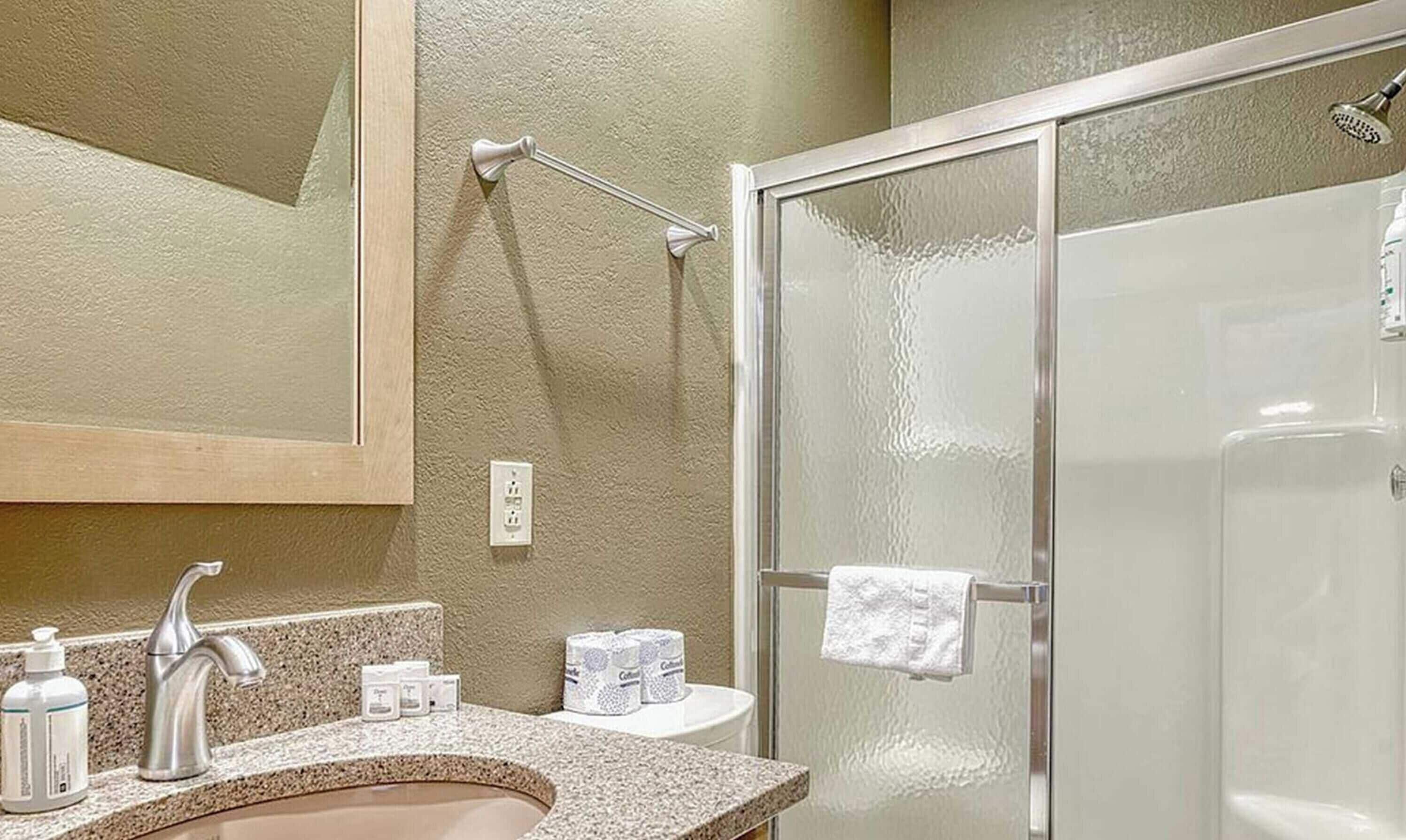 Condo, Plusieurs lits, balcon, vue sur la montagne (Crestview Place 303) | Salle de bain | Serviettes fournies