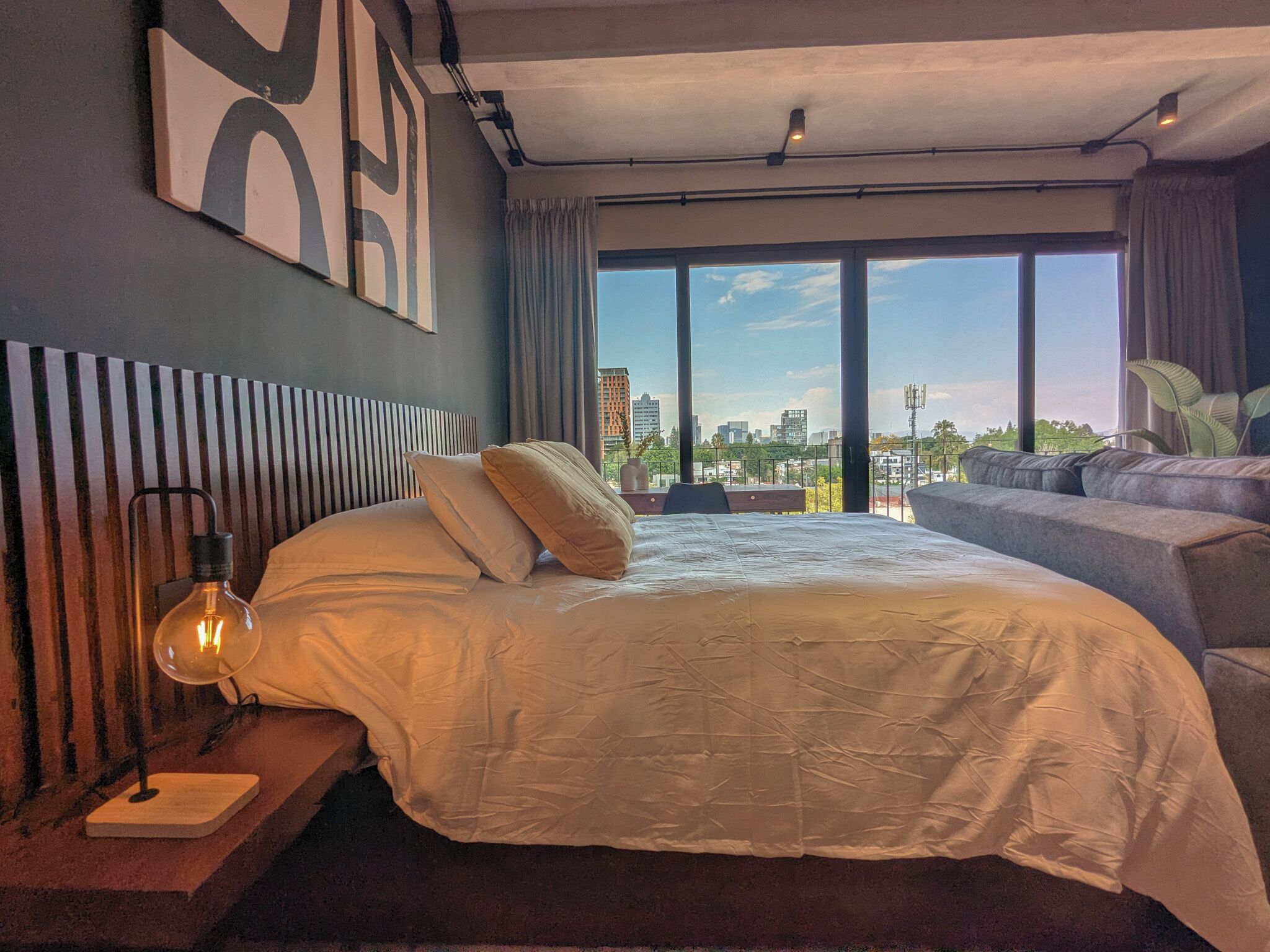 Luxe studio suite, uitzicht op stad | Gratis wifi