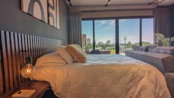 Luxe studio suite, uitzicht op stad | Gratis wifi