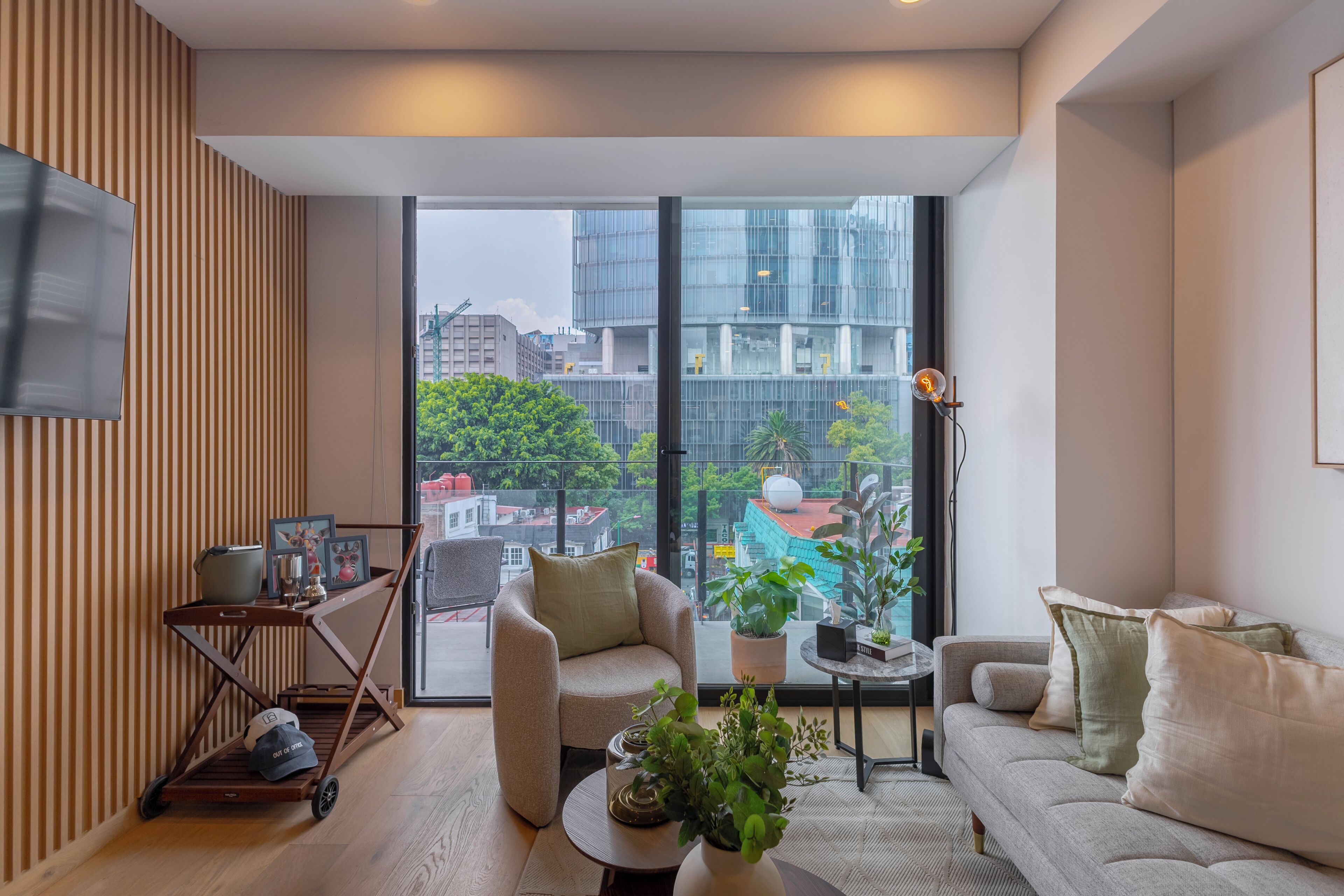 Appartement Premium, balcon, vue ville | Coin séjour