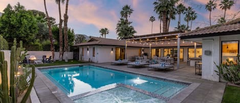 A heated pool