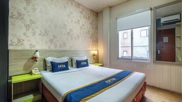 Kamar Double Deluks | Meja kerja, Wi-Fi gratis, dan seprai linen