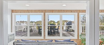 Spacious Cape Cod Waterfront Retreat Steps to Beach
