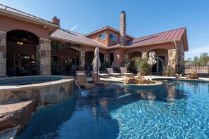 Pool - 
Unique Multi-Family Getaway with Pool, Game room, Theater & 6 Themed Bedrooms (Spring Branch)