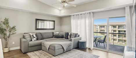 TV, fireplace, DVD player