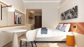 Room, 1 King Bed (Harris) | In-room safe, iron/ironing board, WiFi (free), bed sheets