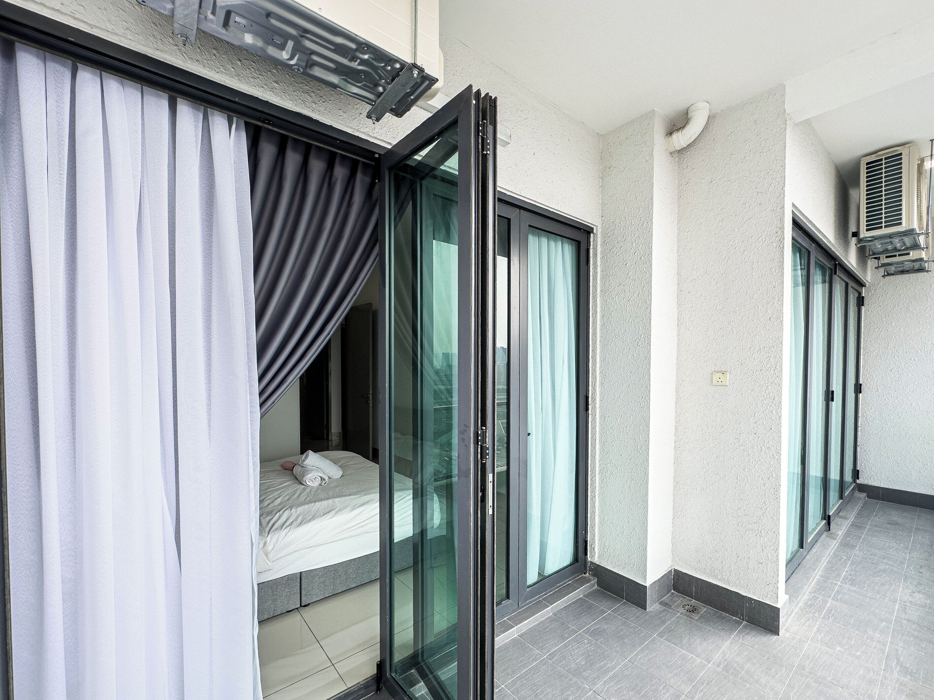 Condo, 3 quartos, sacada, vista para a cidade | Escrivaninha, cortinas blackout, quartos à prova de som
