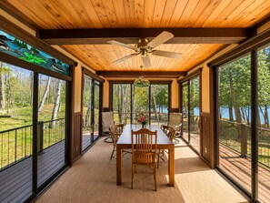 Dining - Private Architectural Waterfront Lodge on Eagles Nest #2 (Ely)