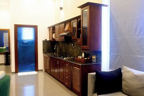 Studio Superior, balkon, pemandangan kebun | Interior