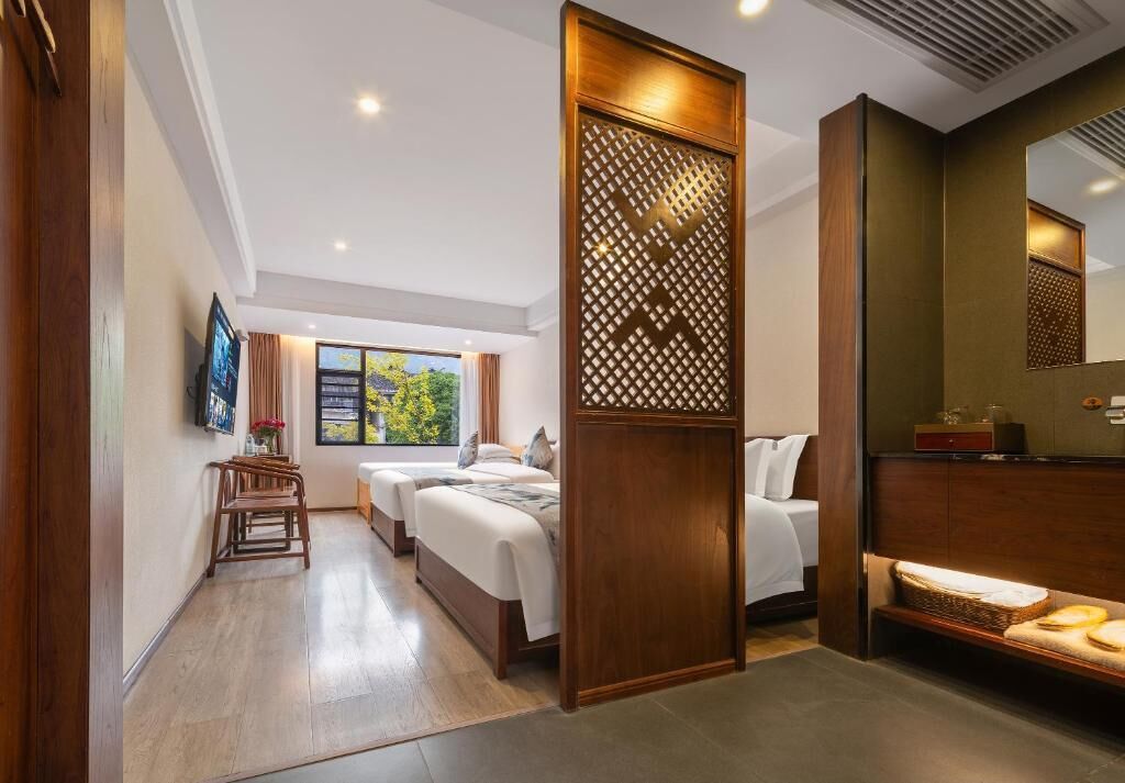 Family Triple Room, Private Bathroom, Courtyard View