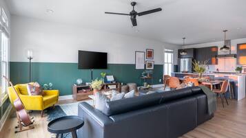65-inch Smart TV with cable channels