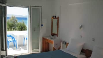 Standard Double Room, Balcony, Beach View | In-room safe, free WiFi