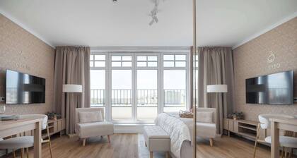 Stylish Studio with Balcony | Air Conditioning and Workspace