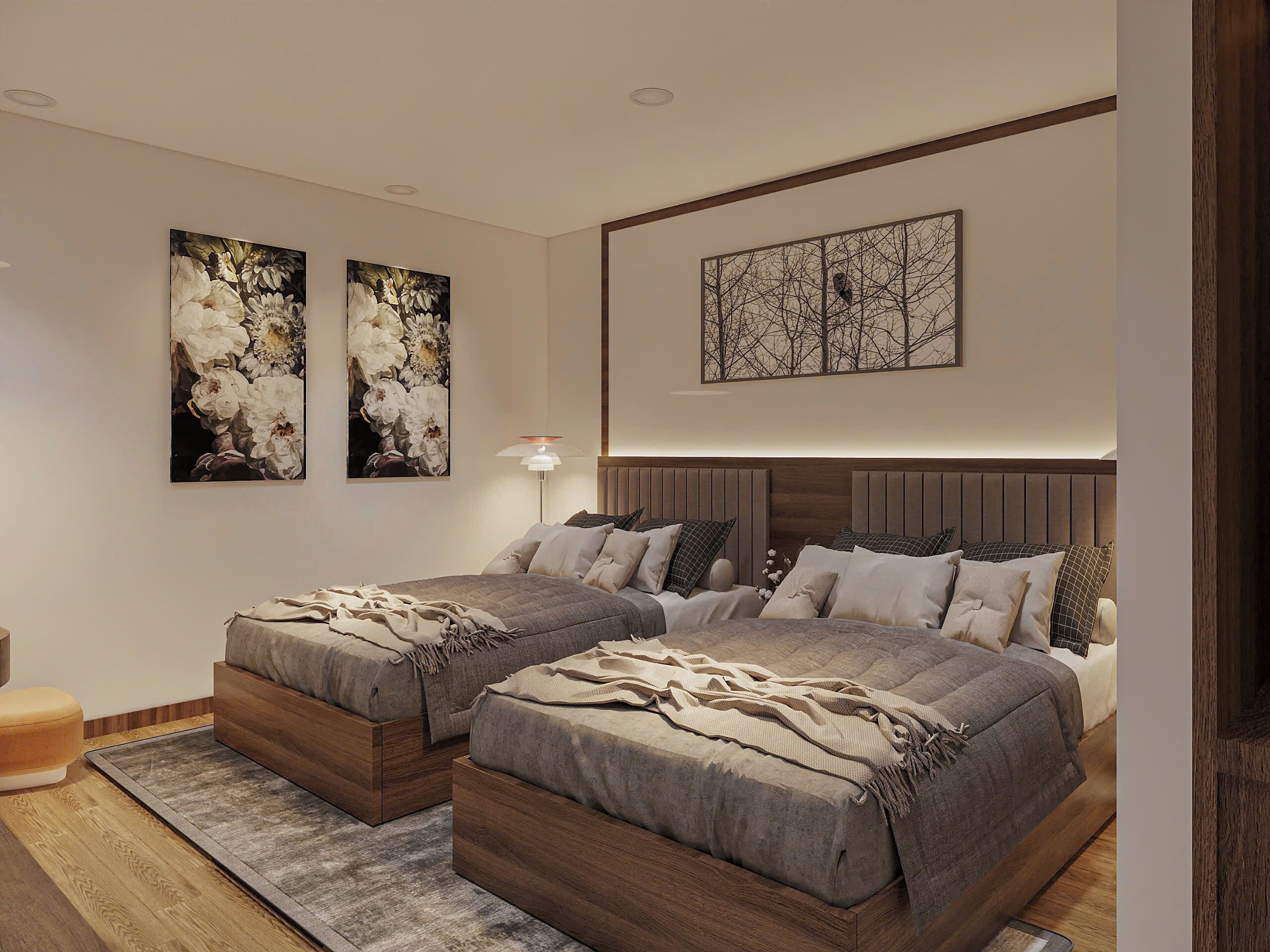 Executive Twin Room, City View | Desk, free WiFi