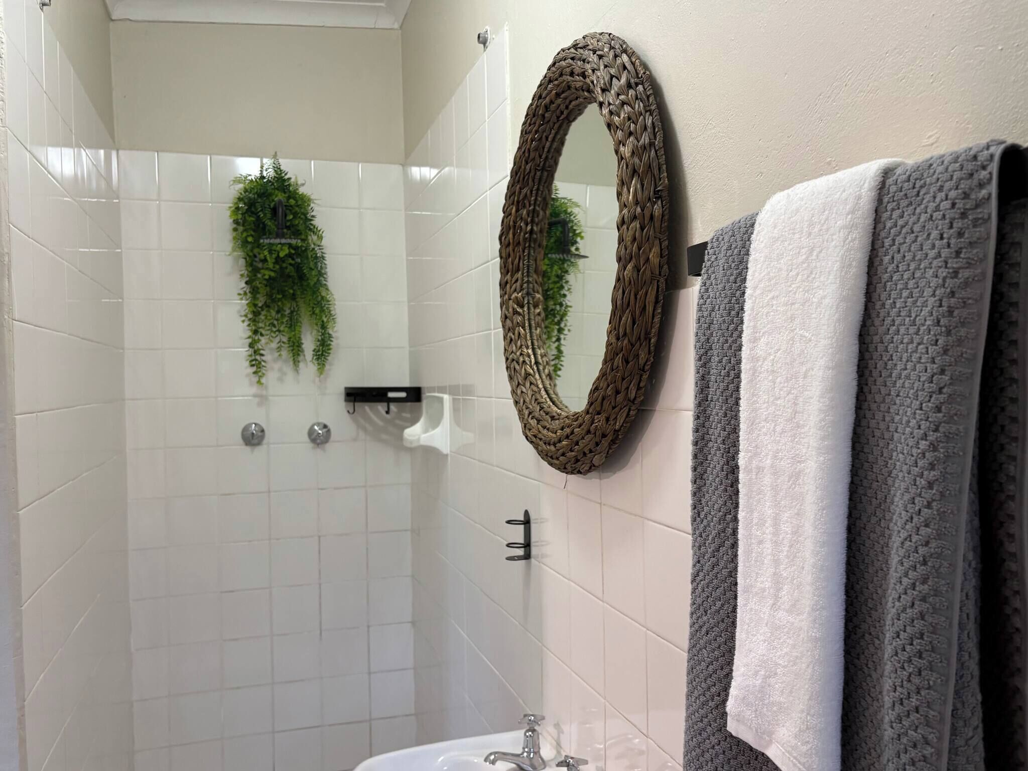 Shower, hair dryer