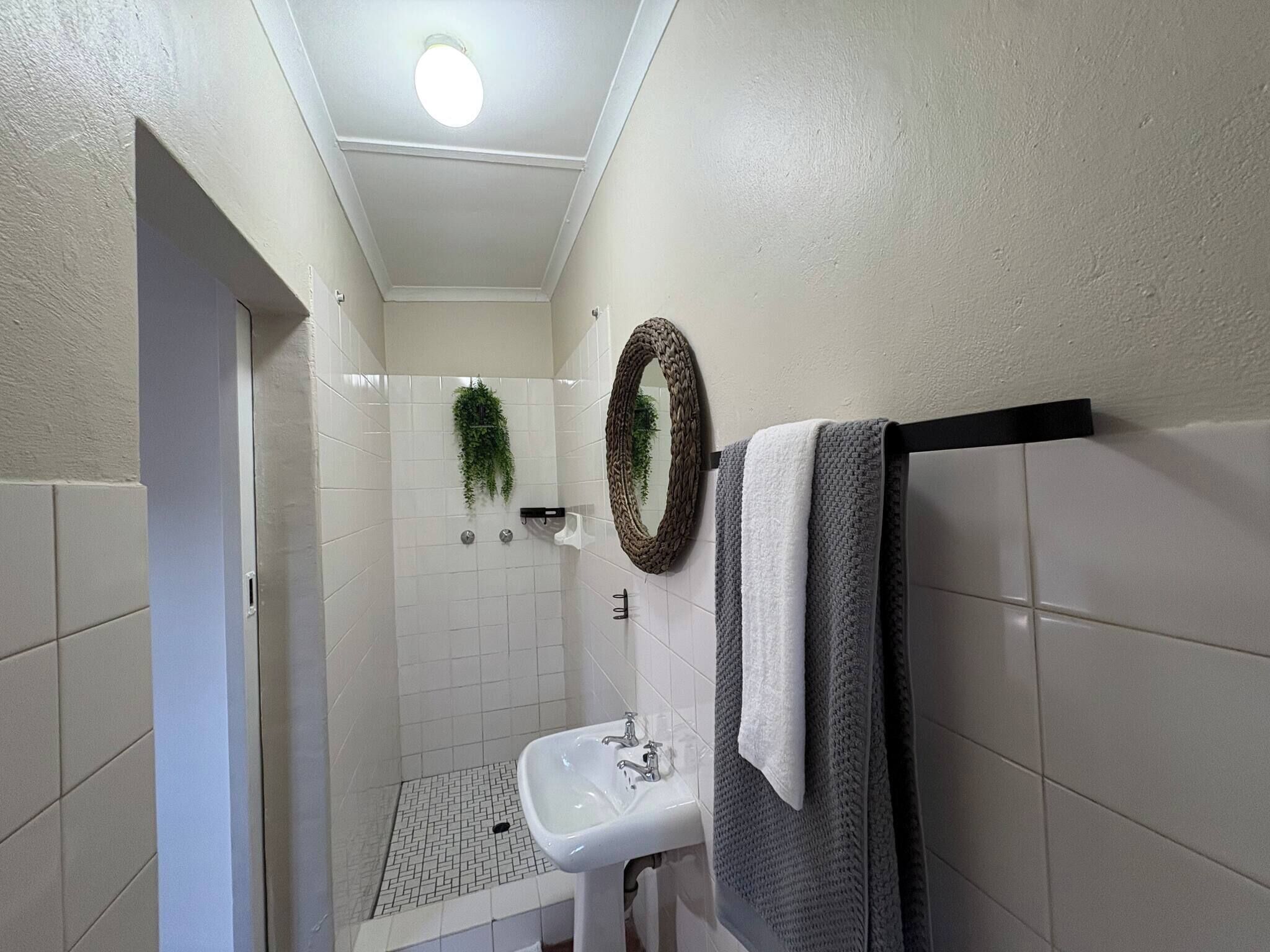 Shower, hair dryer