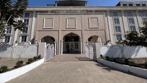 A building with a grand entrance, columns, and a sign reading 'TUI GRAND IMPERIAL'. - Hotel Tuli Grand Imperial (Nagpur)