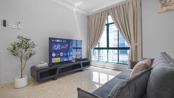 Apartment, City View | Living area