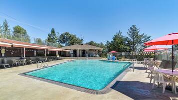 A heated pool